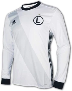 New Legia Warszawa Warsaw White Home ls Football Shirt 2017/18 BNWT Adidas S - Picture 1 of 6