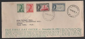 Fiji 1961 formato largo serie definitiva FDC - Imagen 1 de 1