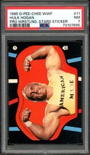 1985 Topps O-Pee-Chee OPC WWF Pro Wrestlng 11 Hulk Hogan Rookie Sticker PSA 7 NM