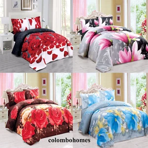 Styish 3D Duvet Cover Quilt Covers 4 Piece Bedding Set - Picture 1 of 12