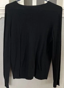 Super Soft Merona Solid Black Long Sleeve Men’s Thin Sweater Size S/P - Picture 1 of 3