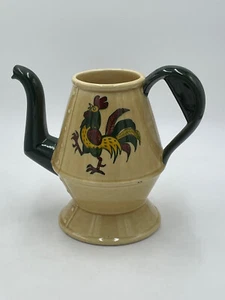 Vintage Metlox Poppytrail Rooster Made in California Coffee Pot Pitcher No Lid - Picture 1 of 8