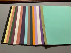 Foamiran Job lotto 17 fogli diversi colori 34 cm x 29 cm nuovi - Foto 1 di 3
