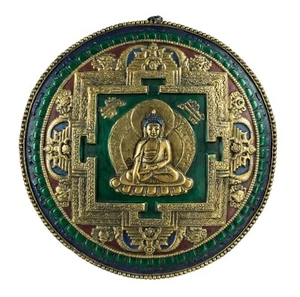 Mandala Buddha – Decoration Wall Ethical 22 CM Nepal 9531 - Imagen 1 de 6