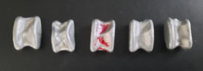 JEU 5 OSSELETS EN METAL VINTAGE - Photo 1/2