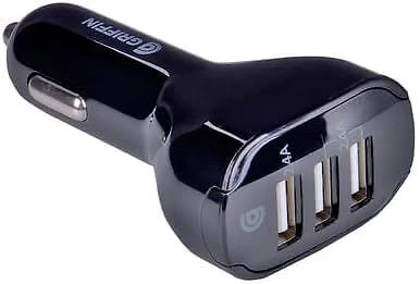 Griffin 3 USB Port Car Charger 4.8a - Black