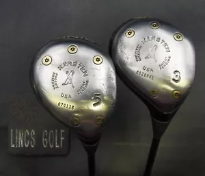 Set of 2 Ping Karsten 3+5 Woods Regular Graphite Shafts Izanahi Studio Grips - Picture 1 of 5