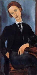 Excellent Oil painting amedeo modigliani - Pierre Edouard Baranowski on chair - Picture 1 of 1