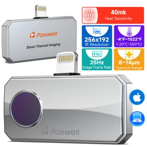 FOXWELL 256 X 192 IR Sensor Resolution Infrared Thermal Imaging Camera For IOS - Bild 1 von 16