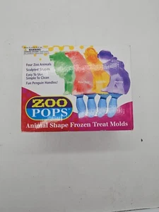 Hog Wild Idea Kitchen - Zoo Pops - Animal Shape Frozen Treat Molds Set Of Four - Picture 1 of 6