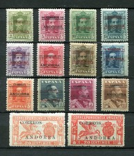 1928.ANDORRA.EDIFIL 1/14*.NUEVOS CON FIJASELLOS.(MH)CATALOGO 645€