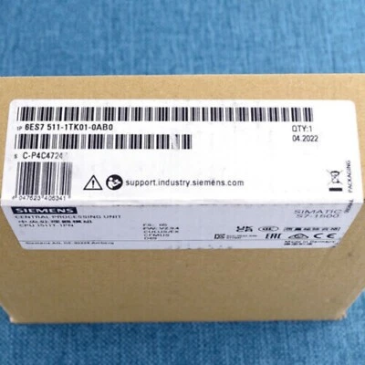 New Siemens 6ES7511-1TK01-0AB0 6ES75111TK010AB0 S7-1500T, CPU 1511T-1 PN - Image 1 of 2