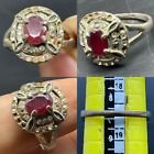 Ancient Original small ruby stone old silver Stunning Wonderful Ring