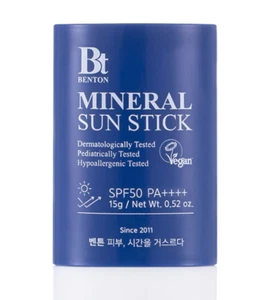 Benton Mineral Sun Stick SPF50+ PA++++ 15g Authentic & Trusted U.S. Seller - Picture 1 of 10