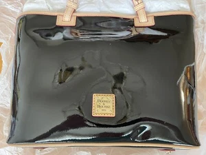 Dooney & Bourke Black Small Leisure Shopper (no marks brand new) Patent Leather - Picture 1 of 11