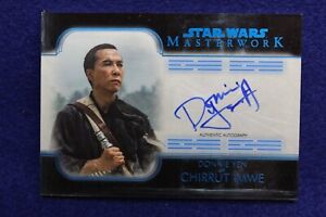 Topps Star Wars MasterWork Authentic Autograph Card Donnie Yen Chirrut Imwe Blue