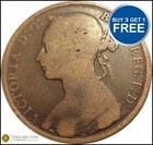 Victoria Penny Bun Head Pennies Choose your date 1860-1894 FINE or Better