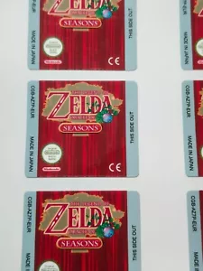 Legend of Zelda: Oracle of Seasons - Ersatz Game Boy Cartridge Label - Bild 1 von 1