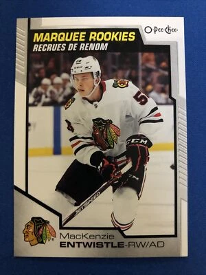 2020-21 O-PEE-CHEE MARQUEE ROOKIE #646 MACKENZIE ENTWISTLE CHICAGO BLACKHAWKS - Image 1 of 2