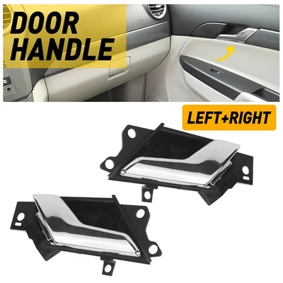2X Manija de puerta interior izquierda+derecha cromada para Saturn Vue E 2008 2009 2010 Foto 1 de 4