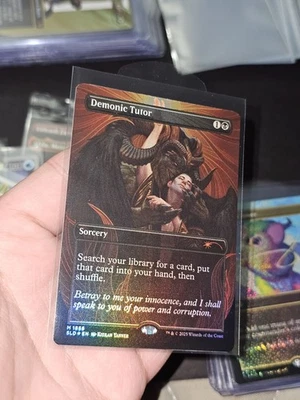 MTG Demonic Tutor M 1856 (Rainbow Foil) Secret Lair: Kieran Yanner - Image 1 of 2