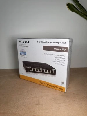 Netgear GS108 ProSafe Unmanaged 8-Port Gigabit Network Switch - Image 1 of 4