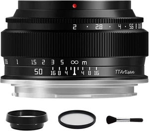 Tartisan 50mm F2 obiettivo full frame messa a fuoco manuale per Canon RF - Foto 1 di 9