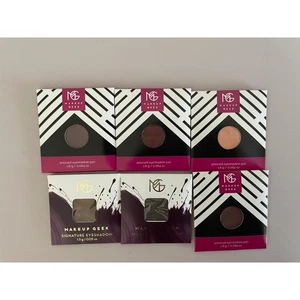 RARE MUG Makeup Geek Bundle 6 Single Eyeshadow Refills - Picture 1 of 2