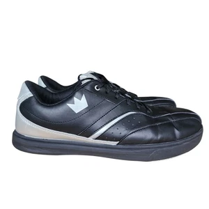 Zapatos de boliche Brunswick Vapor para hombre negros/plateados EE. UU. 11 deslizables para mano derecha - Imagen 1 de 12