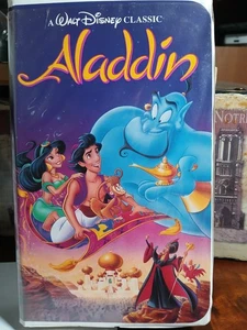 RARE Walt Disney Movie Aladdin original classic black diamond VHS 1993 VINTAGE - Picture 1 of 4