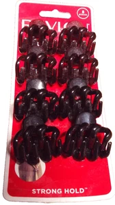 REVLON starker Halt - kleine 1"x1" Haarkrallenspangen - schwarz - 8 Stück Helen of Troy 1014 - Bild 1 von 3