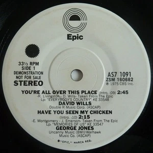 Various Artists Epic Sampler 7" vinyl USA Epic 1975 promo sampler in plain - Bild 1 von 2