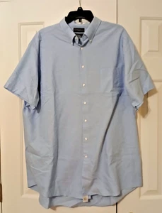 Covington Blue Short Sleeve Button Down Shirt Size 18-18 1/2 - Picture 1 of 3