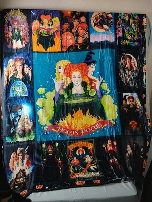 Manta suave de lana de franela Hocus Pocus de Disney 50”x 60” nueva Foto 1 de 4