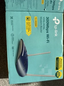 TP-Link TD-W9960 Wi-Fi Modem Router 300 MBPS VDSL/ADSL - Picture 1 of 6