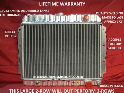 Radiator 1959 1960 1961 1962 1963 Chevrolet Impala, Bel Air, Biscayne, El Camino Foto 1 de 4