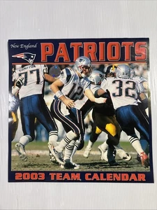 Calendario del equipo de los New England Patriots 2005 Tom Brady NFL FÚTBOL AMERICANO nuevo envío y devolución rápidos gratis - Imagen 1 de 2