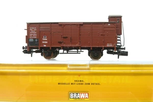BRAWA 67455 COVERED FREIGHT CAR Gm K.P.E.V. N GAUGE - Picture 1 of 8