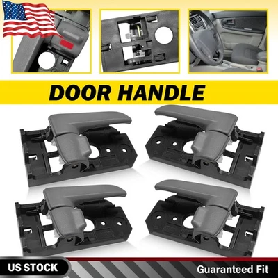 4件装内门把手灰色适用于2004-2009起亚Spectra 2005-2009起亚Spectra5 — 第 1/4 张图片