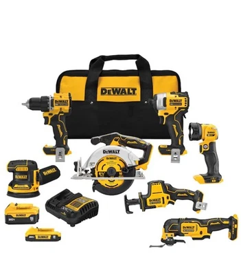 DEWALT DCK700D1P1 20V MAX XR & ATOMIC BRUSHLESS CORDLESS 7-TOOL COMB (MVP025456) - Image 1 of 2