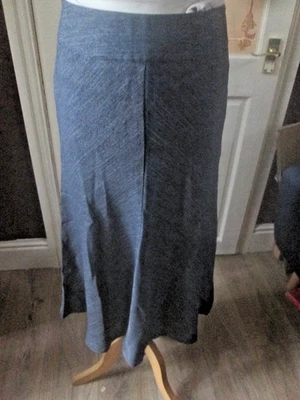 Cotton Traders size 14 Herringbone Black Grey long Midi Skirt Brand NEW with Tag - Image 1 of 2