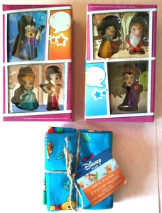 NEU 6 Disney Comics Prinzessin Mini-Puppen + 4 Pooh Handarbeit Schnitt Fat Cotton Quarters - Bild 1 von 8
