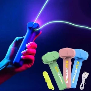 Light Toy String – Glow In The Dark Rope Launcher | Portable Stress Relief Toy - Picture 1 of 11
