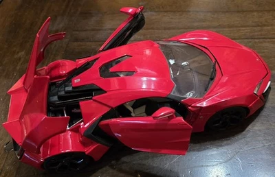 10" Jada Toys Fast & Furious 7 Lamborghini Lykan Hypersport Diecast 1:18 Car - Image 1 of 4