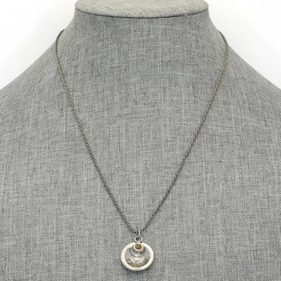 Retired Silpada Sterling Silver FAITH Pendant with Mustard Seed Necklace N1943 - Image 1 of 4