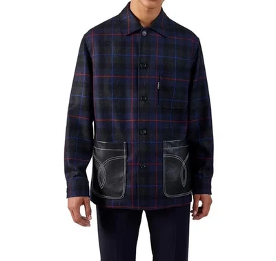 $2900 AUTHENTIC new VERSACE Pure virgin wool JACKET SHIRT sz52 L - XL - Image 1 of 4