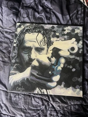 Cargill painting 18x18 Walking Dead Rick Grimes - Image 1 of 2