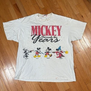 Vintage Mickey Through the Years T Shirt Disney 90s - Picture 1 of 6