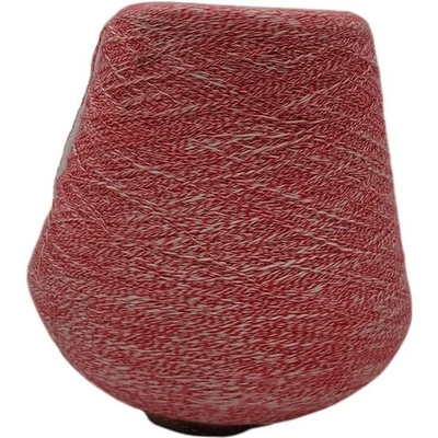 Hilo cono vintage años 80 rojo y blanco retorcido Foto 1 de 4