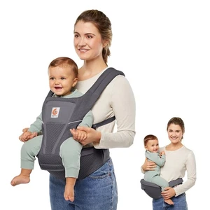 Ergobaby Alta Hip Seat All-Position Breathable Mesh Hip Seat and Carrier, Gra - Picture 1 of 2